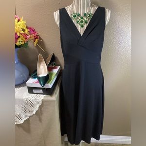 LOFT NEWT SLEEVELESS BLACK DRESS
